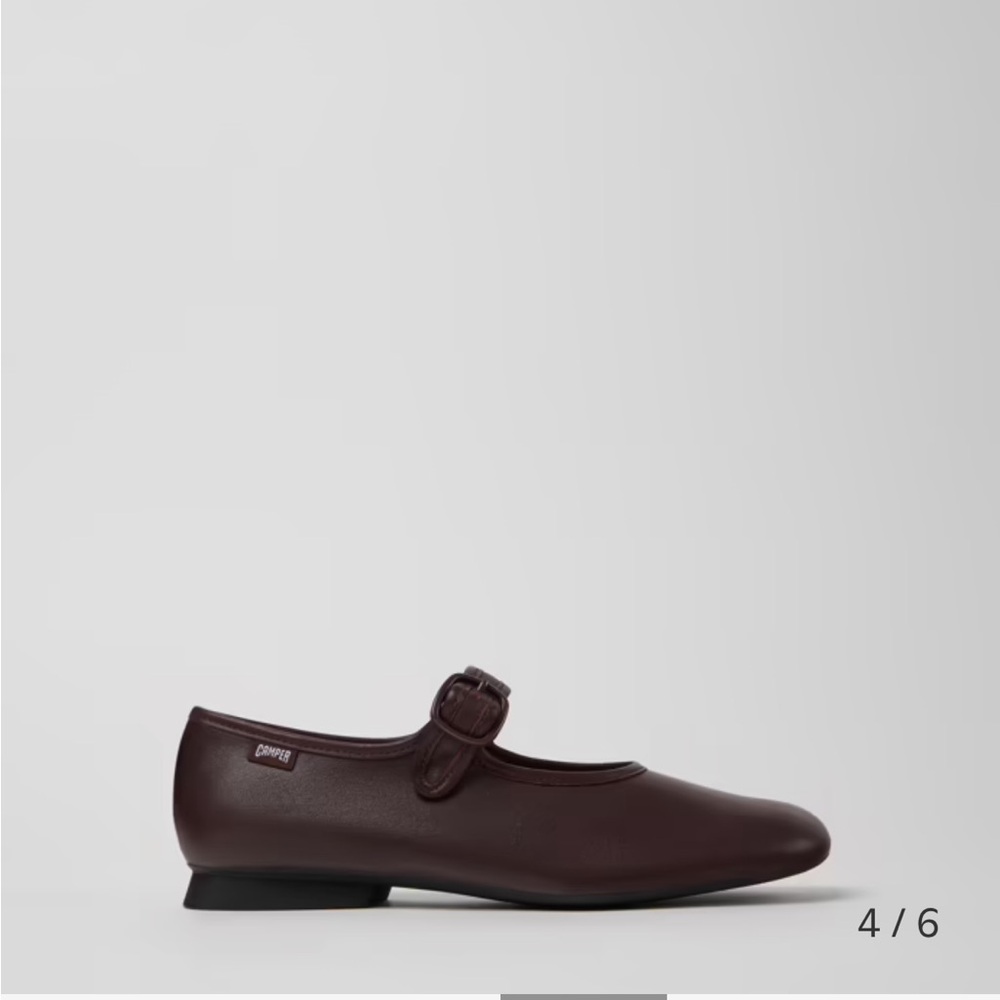 Camper Casi Myra Burgundy Mary Jane Flat NEW